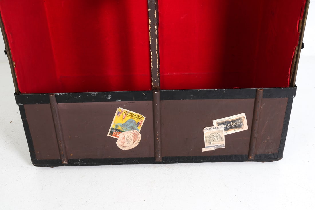 ANTIQUE WARDROBE TRUNK - 6