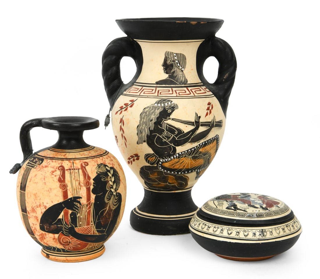 VINTAGE GREEK CERAMIC GROUPING (1 of 18)