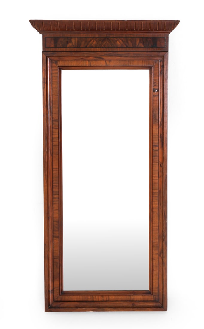 ANTIQUE DANISH MAHOGANY MIRROR (1 of 13)