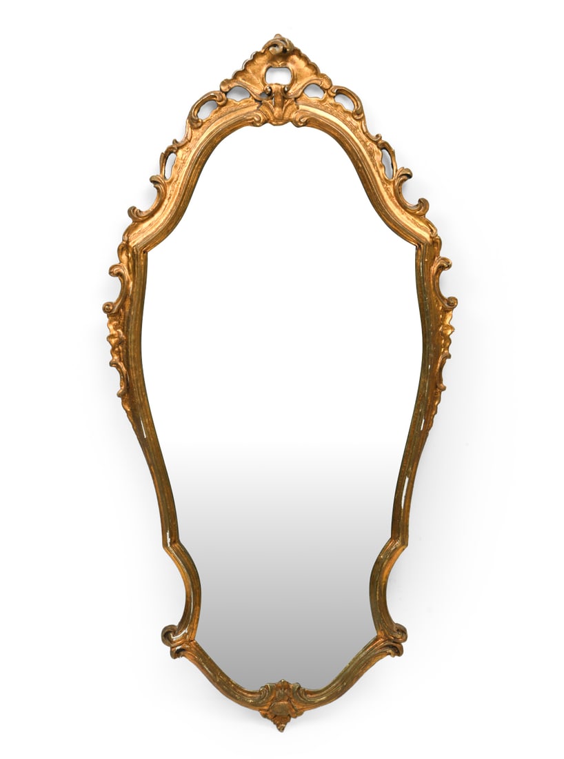ANTIQUE ITALIAN GILDED MIRROR (1 of 6)