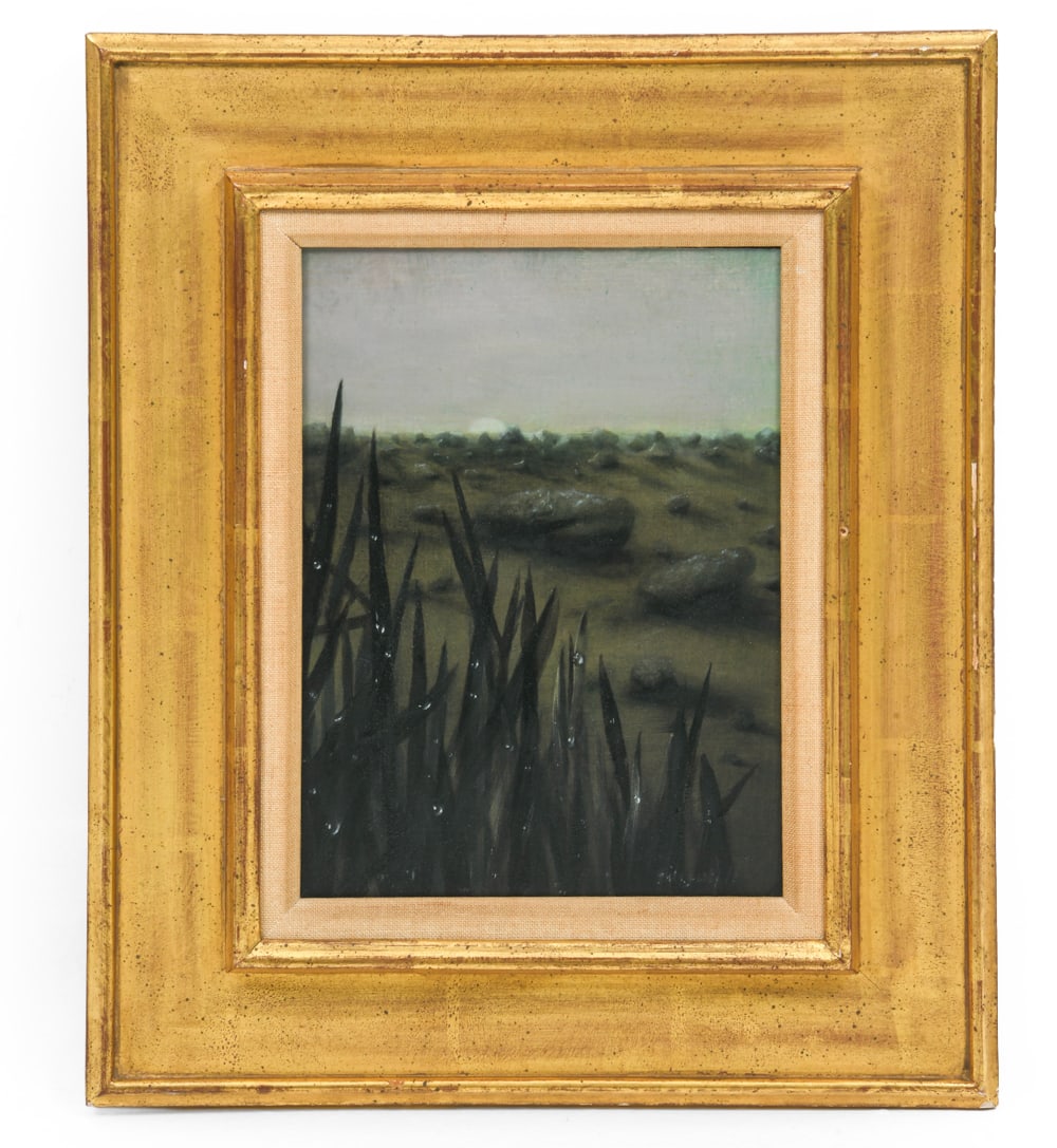 URSULA HULSEWIG (B. 1936) SURREALIST LANDSCAPE O/B (1 of 8)