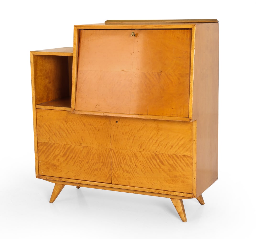 AB J. O. CARLSSONS SWEDISH BIRCH BAR CABINET 1960S (1 of 17)