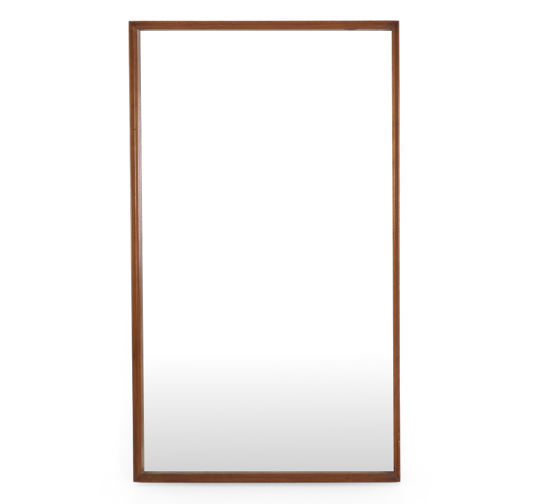 VINTAGE WALNUT WALL MIRROR (1 of 11)