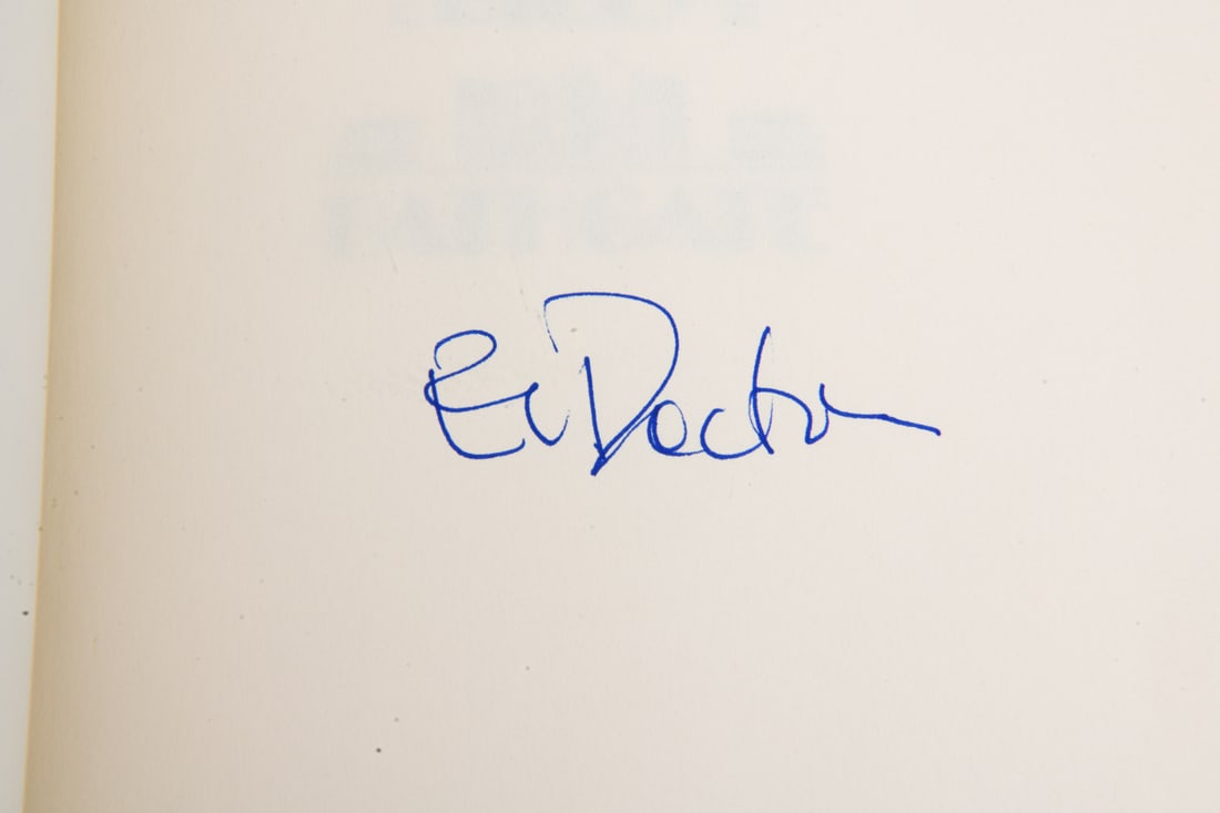 GROUPING SIGNED FIRST EDITION LEATHER BOUND BOOKS - 18