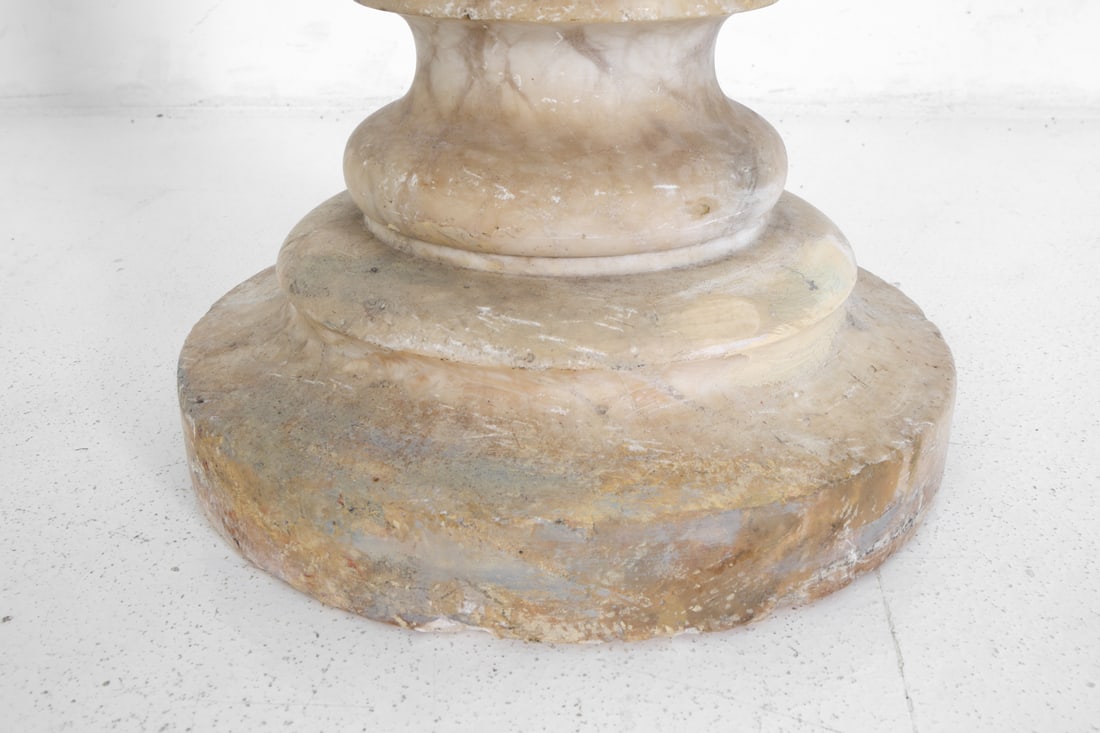 ALABASTER COLUMN PEDESTAL - 12