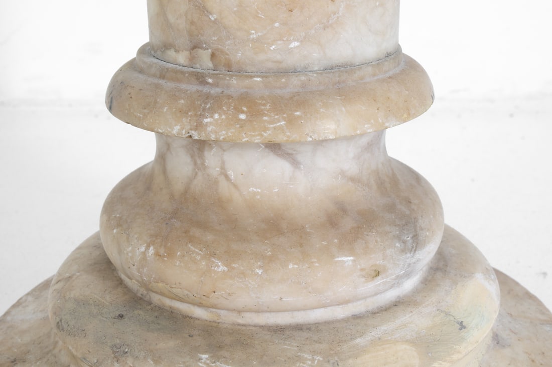 ALABASTER COLUMN PEDESTAL - 13