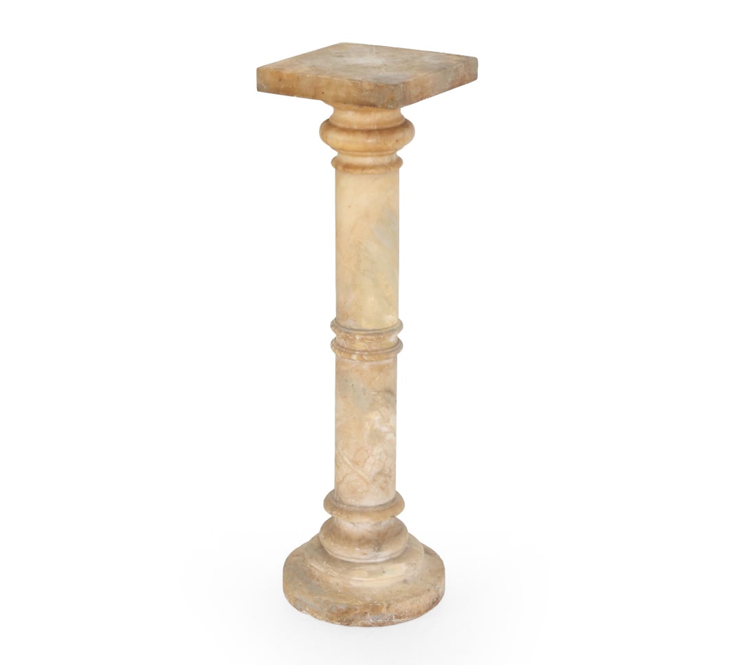 ALABASTER COLUMN PEDESTAL - 2