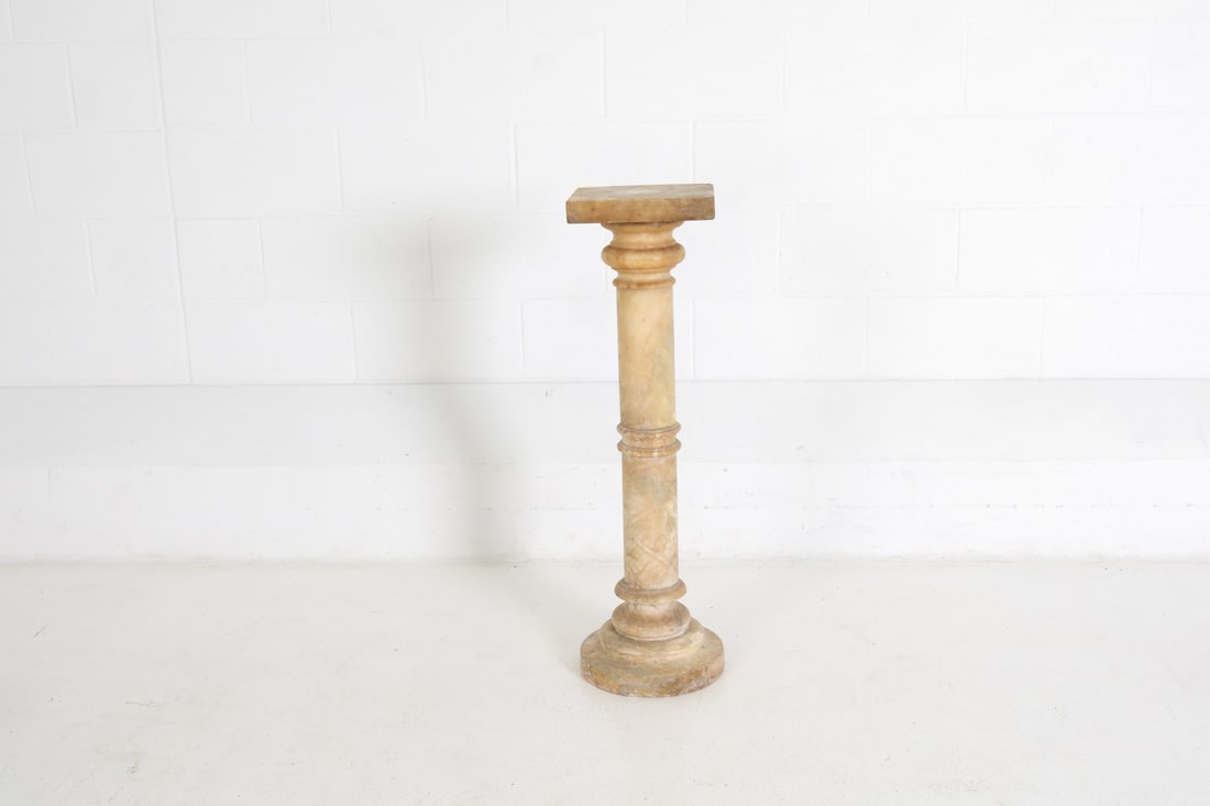 ALABASTER COLUMN PEDESTAL - 3