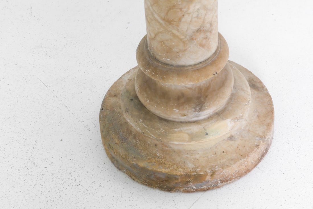 ALABASTER COLUMN PEDESTAL - 6