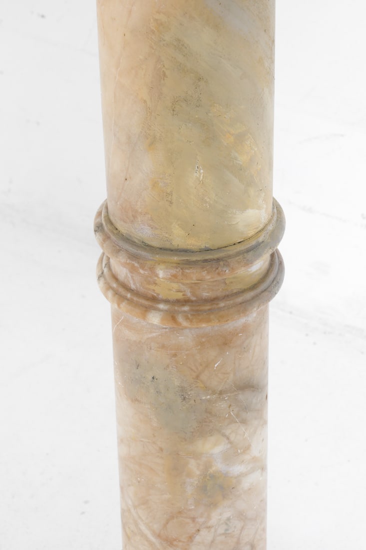 ALABASTER COLUMN PEDESTAL - 7