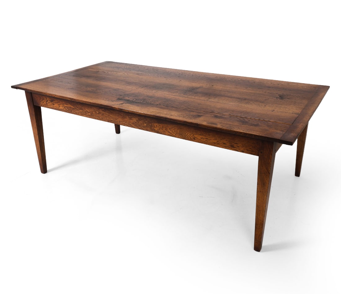 FARMHOUSE STYLE ENGLISH OAK EXTENDING DINING TABLE (1 of 20)