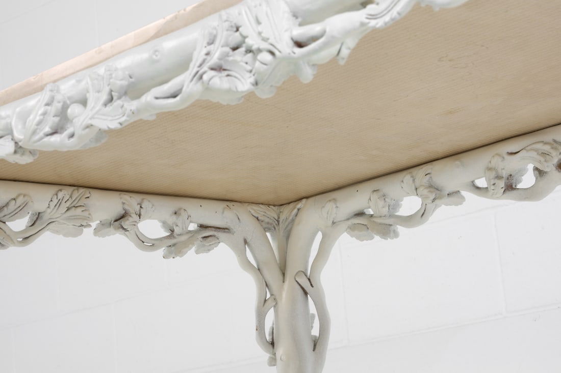 ROCOCO STYLE MARBLE TOP COFFEE TABLE - 16