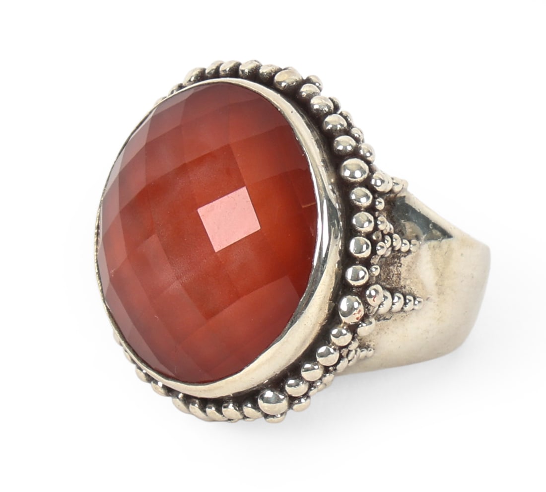 STEPHEN DWECK STERLING SILVER RING: Marked to back. Total Weight: 1.085 ozt. Ring Size: 5.75. Condition: Wear consistent with age and use.
