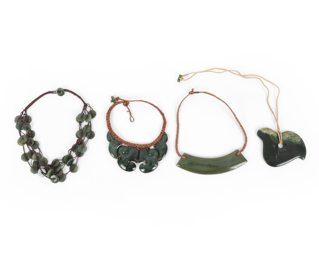 NEW ZEALAND NEPHRITE JADE JEWELRY GROUPING (1 of 9)