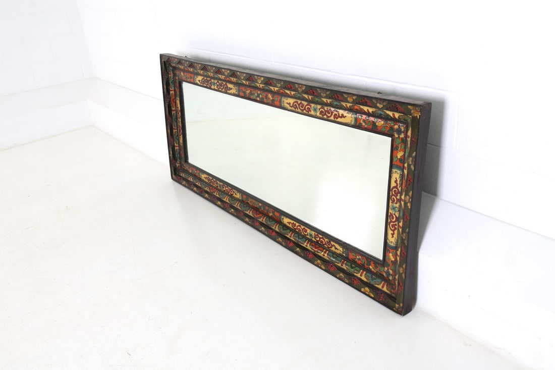 TIBETAN POLYCHROME MIRROR - 2