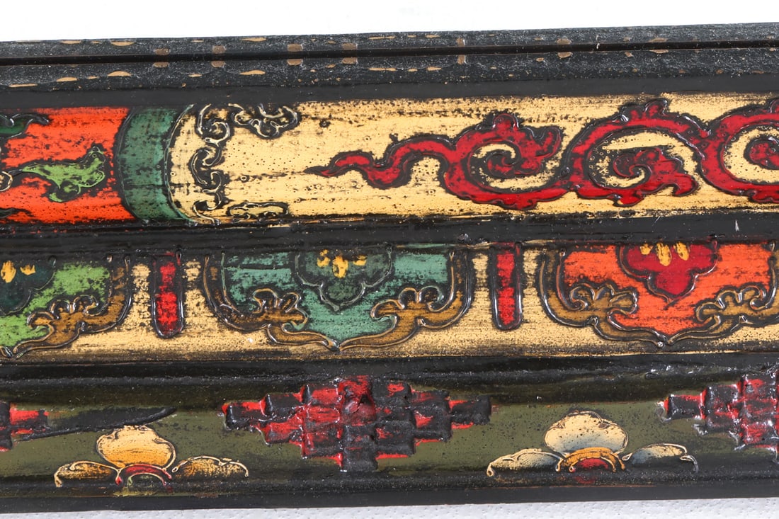 TIBETAN POLYCHROME MIRROR - 7