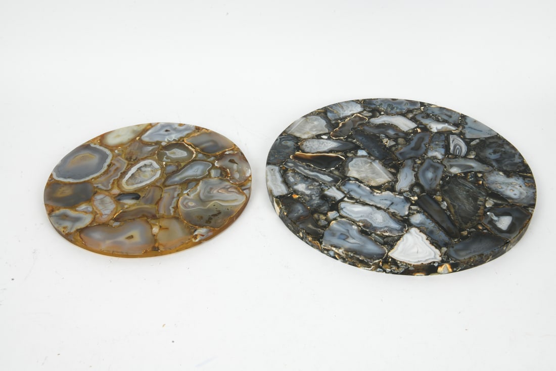 ROUND AGATE STONE TABLE TOPS - 5