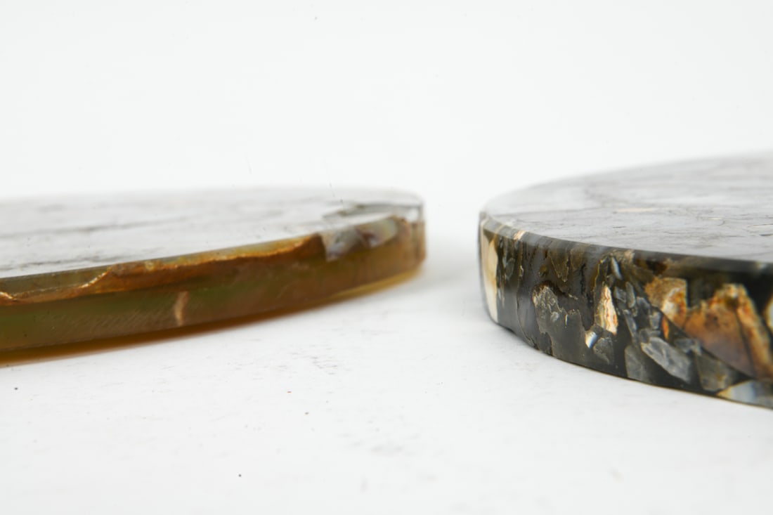ROUND AGATE STONE TABLE TOPS - 6