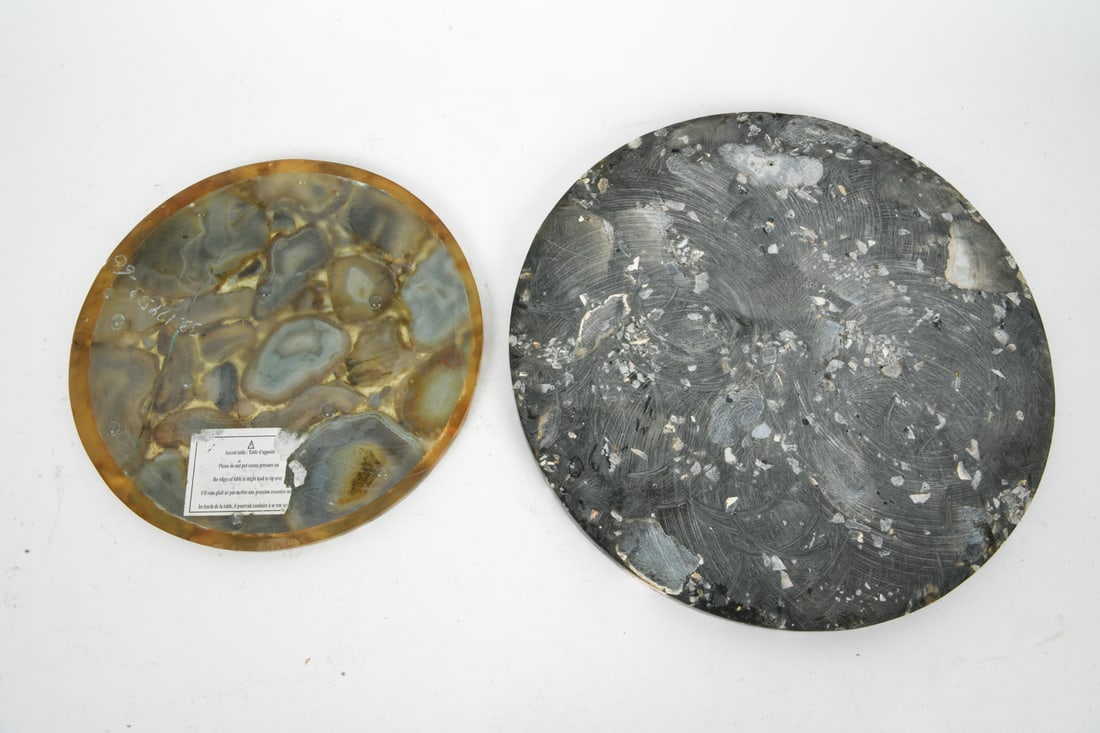 ROUND AGATE STONE TABLE TOPS - 8