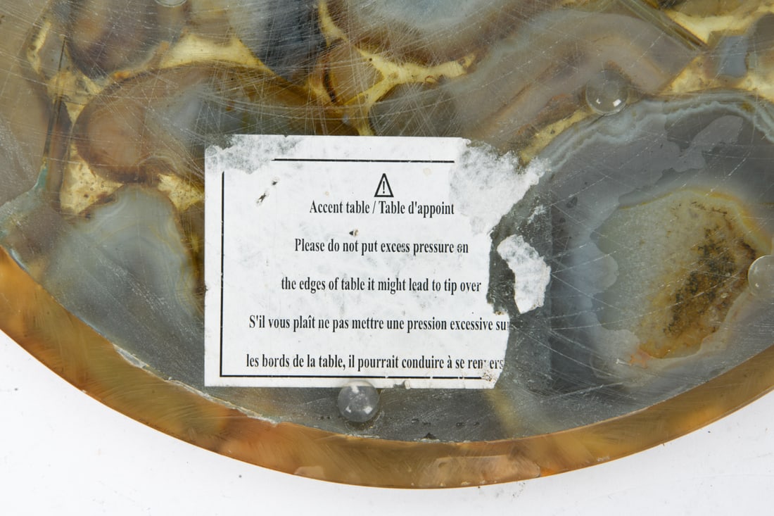 ROUND AGATE STONE TABLE TOPS - 9