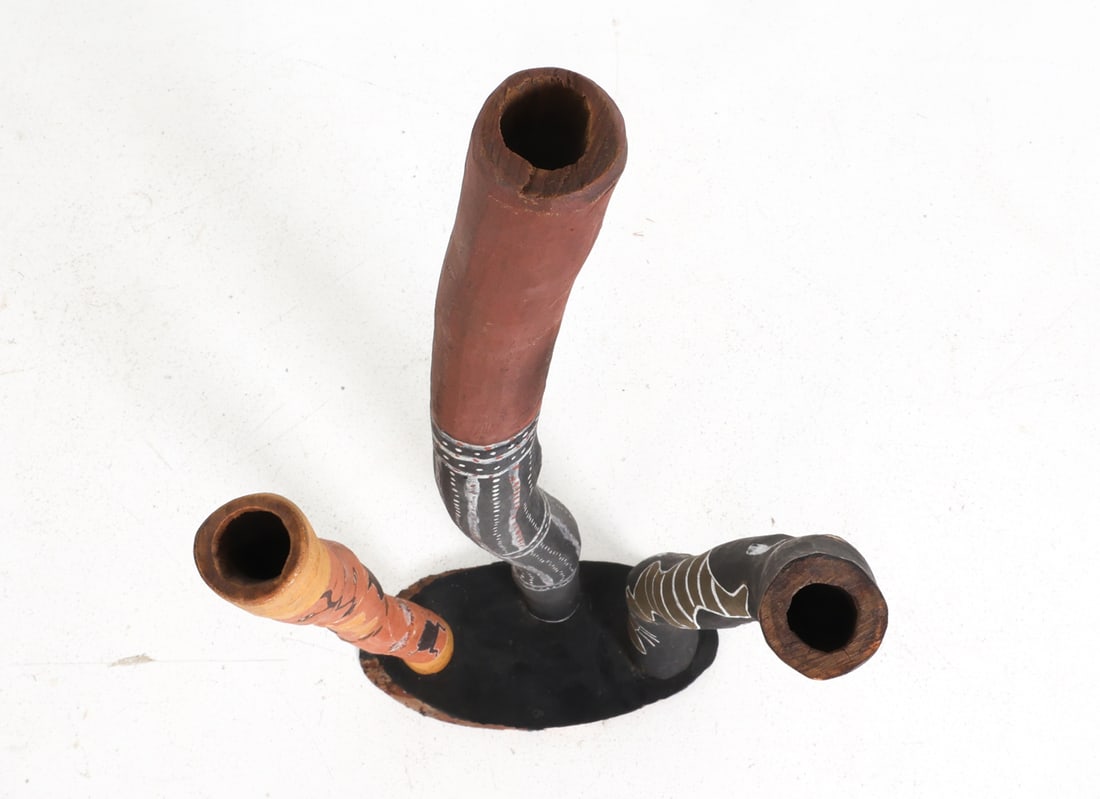 PAINTED DIDGERIDOO GROUPING - 12