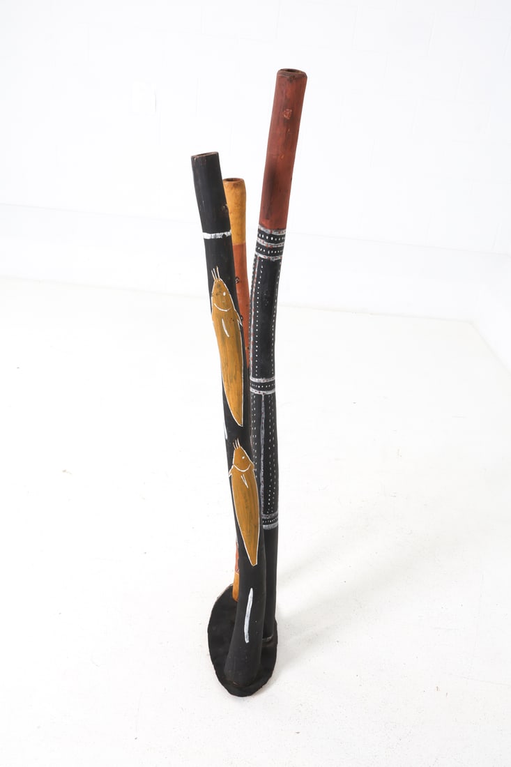 PAINTED DIDGERIDOO GROUPING - 13