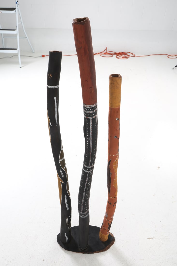 PAINTED DIDGERIDOO GROUPING - 14