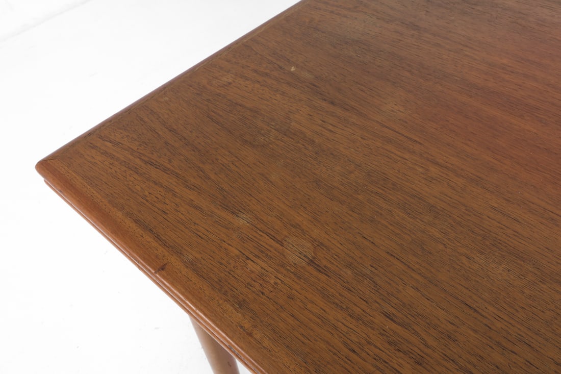 ARNE VODDER STYLE DANISH TEAK DINING TABLE - 13