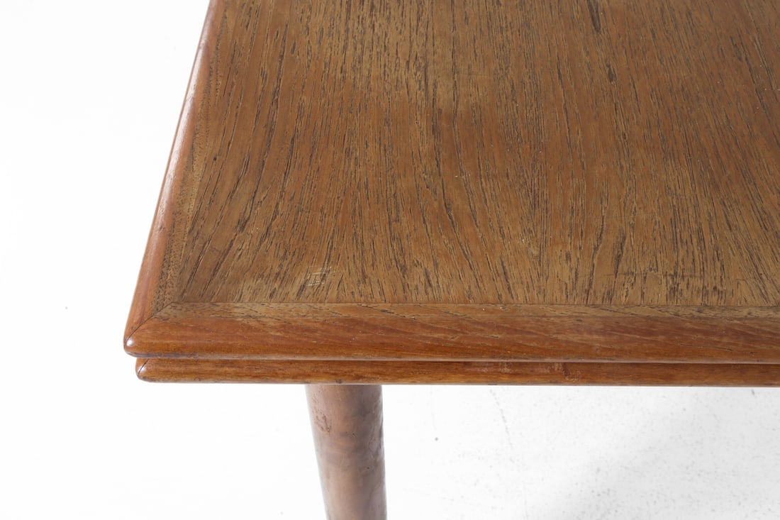 ARNE VODDER STYLE DANISH TEAK DINING TABLE - 14