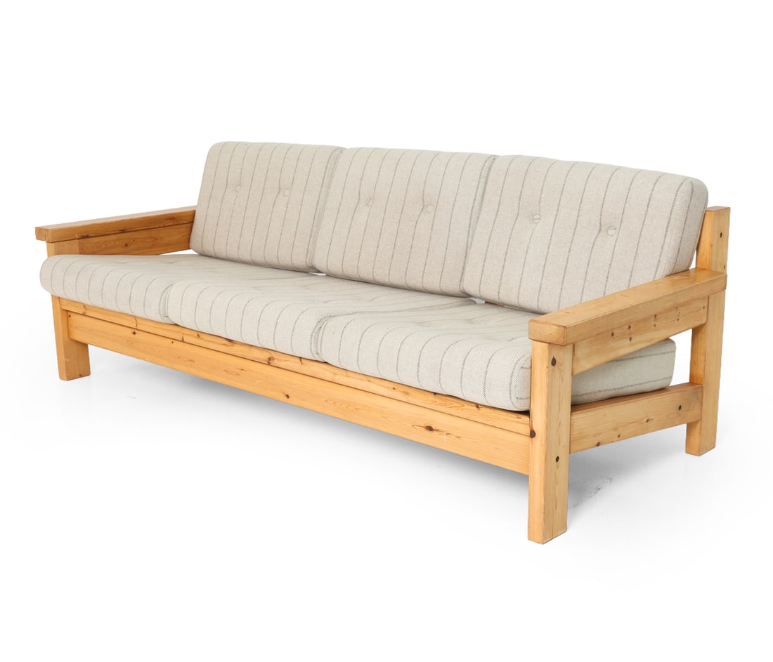 EKSTROM STYLE SWEDISH PINE SOFA C. 1970S (1 of 18)