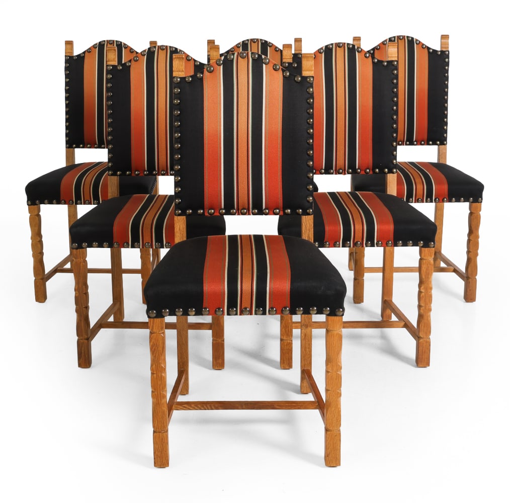 (6) STYLE OF KJAERNULF DANISH OAK DINING CHAIRS (1 of 14)