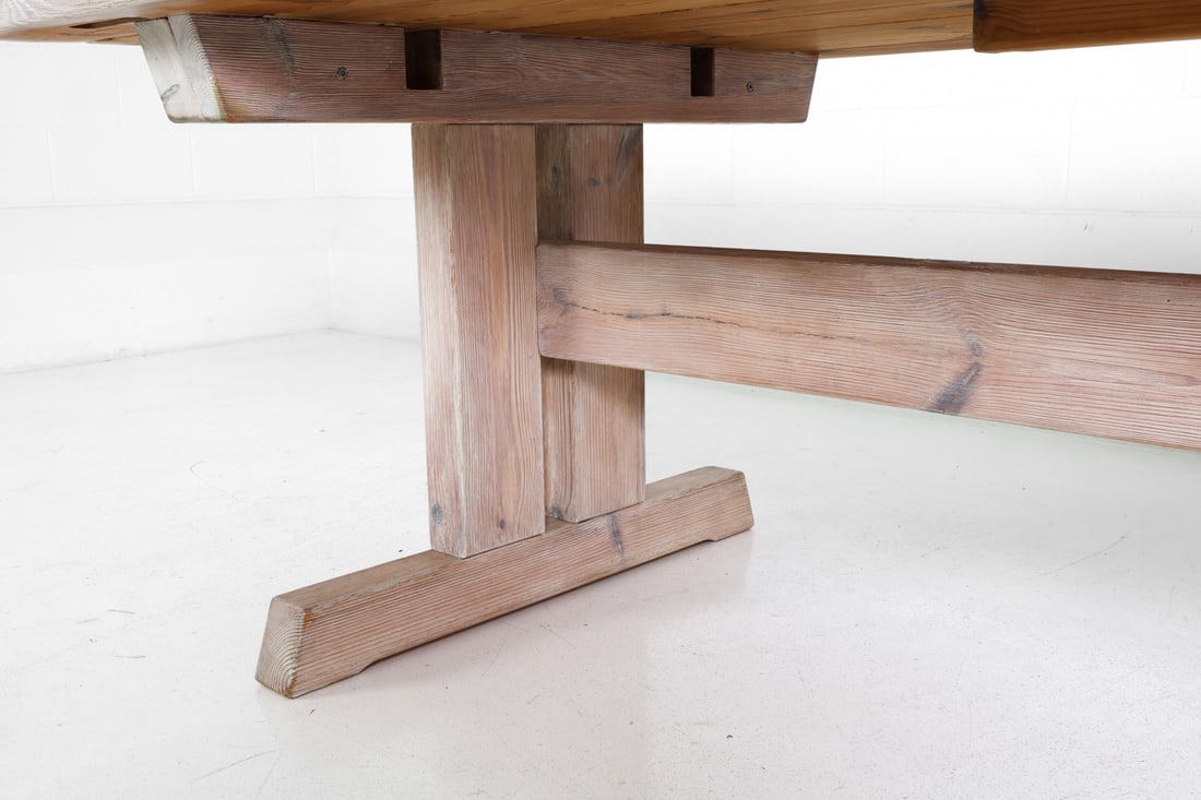 SCANDINAVIAN PINE DROP LEAF DINING TABLE - 10