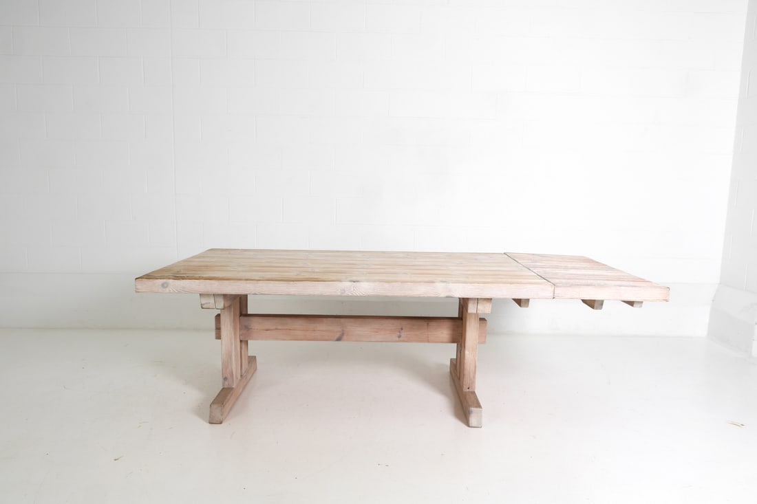 SCANDINAVIAN PINE DROP LEAF DINING TABLE - 4