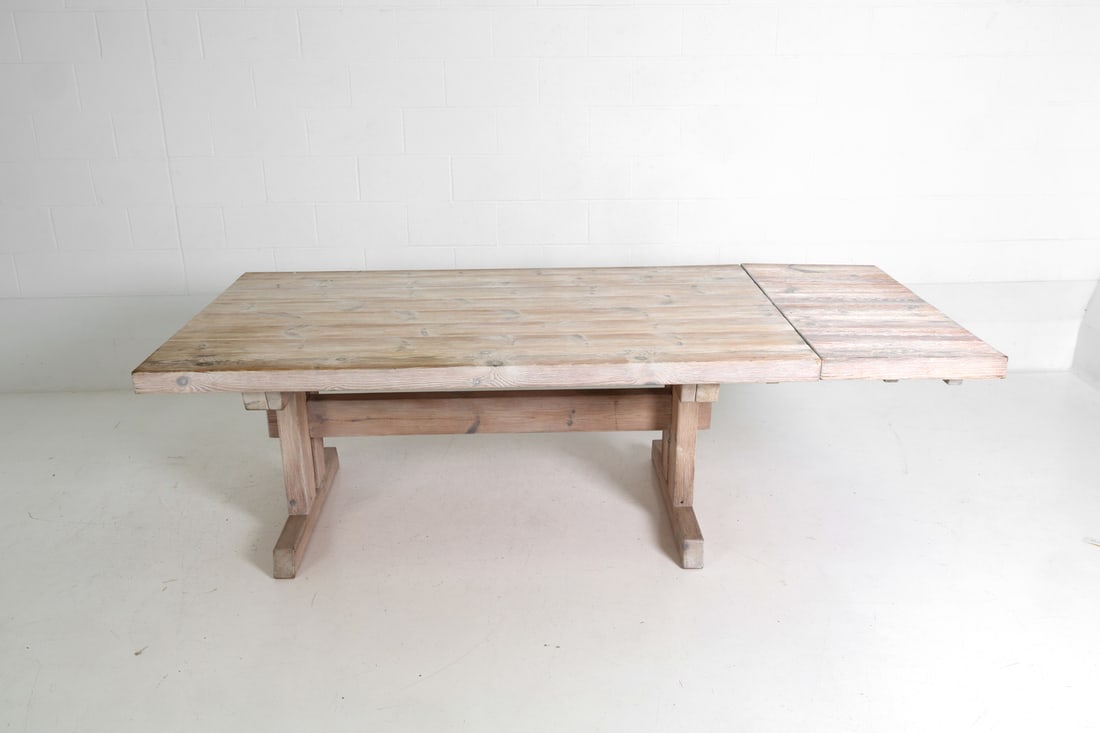 SCANDINAVIAN PINE DROP LEAF DINING TABLE - 5