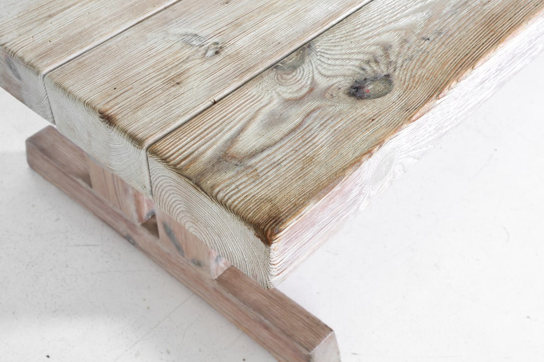 SCANDINAVIAN PINE DROP LEAF DINING TABLE - 9
