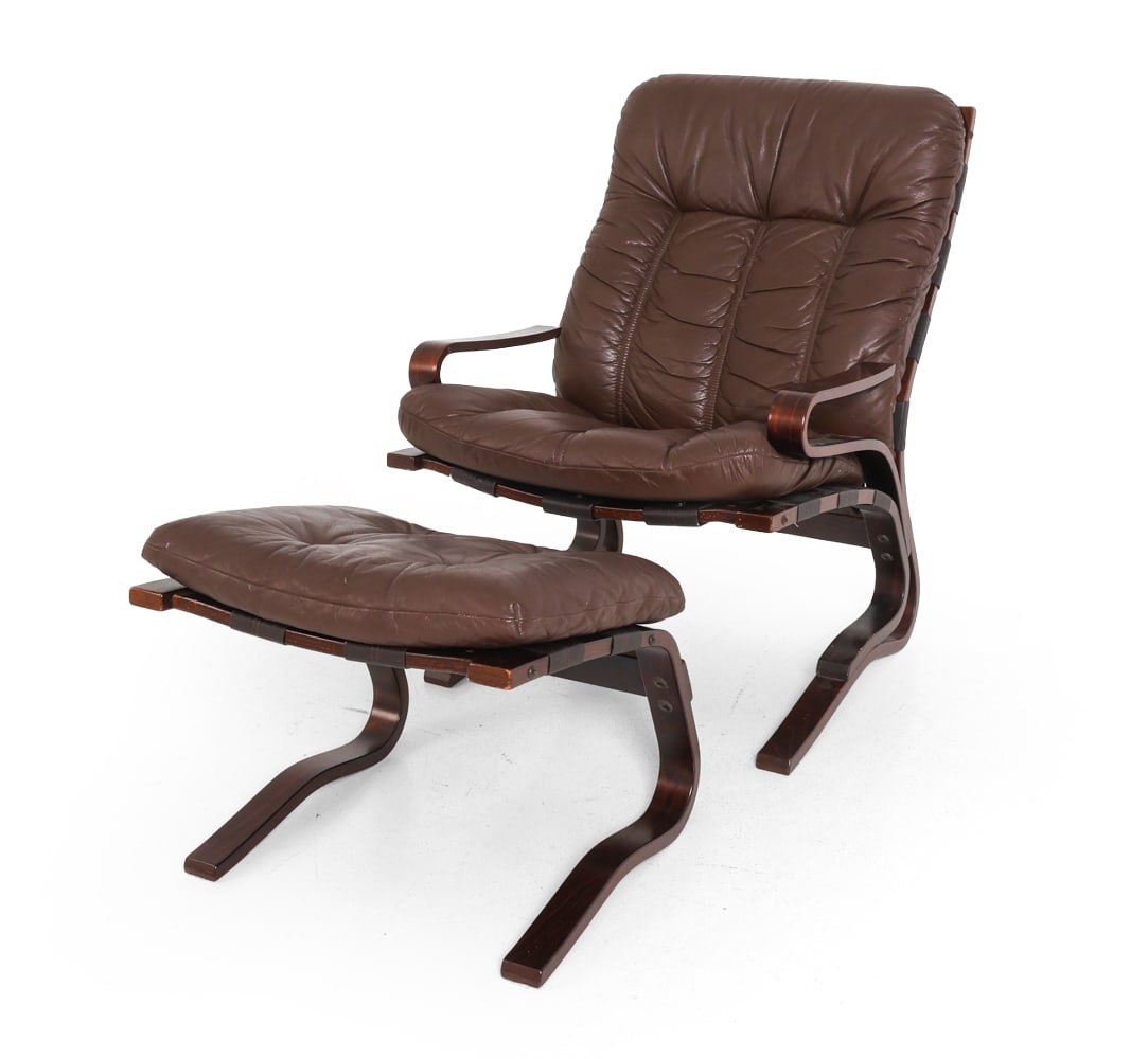 ELSE & NORDAHL SOLHEIM "KENGU" CHAIR & OTTOMAN (1 of 15)