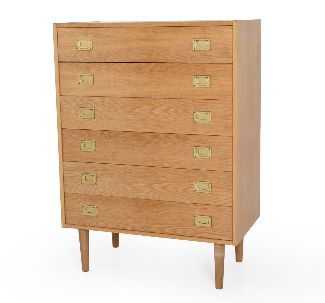 STYLE OF WESTERGAARD DANISH OAK CHEST OF DRAWERS (1 of 15)