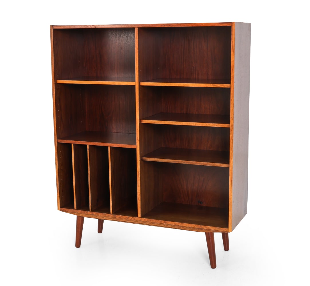 ATTR. POUL HUNDEVAD DANISH ROSEWOOD BOOKCASE 1960S (1 of 17)