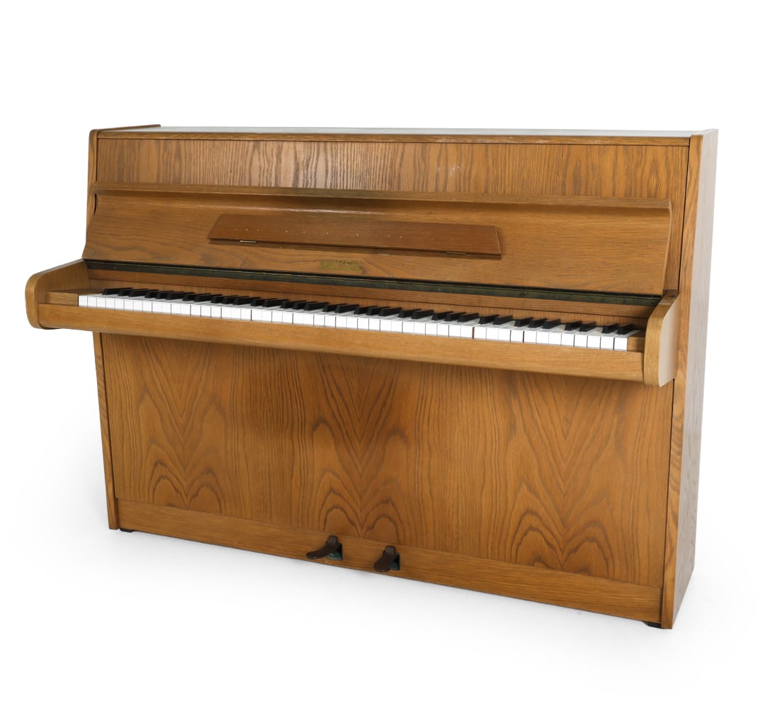 GEYER GERMAN OAK SPINET UPRIGHT PIANO C. 1970S (1 of 20)