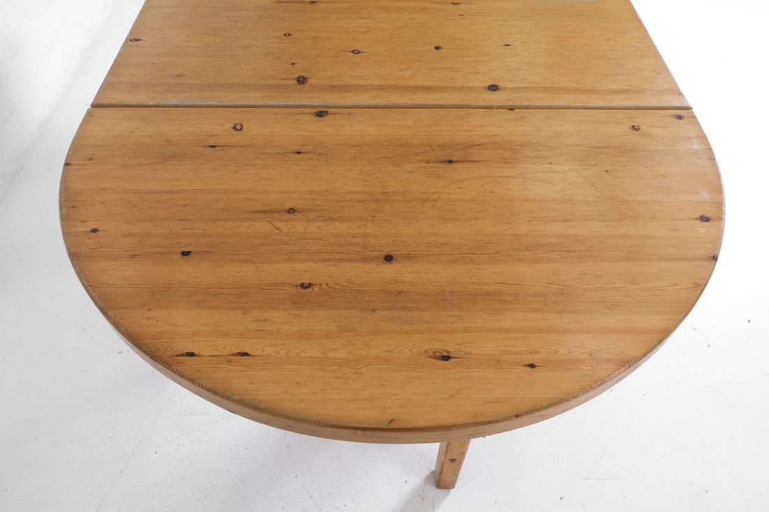 SCANDINAVIAN PINE DROP-LEAF DINING TABLE 1970S - 8