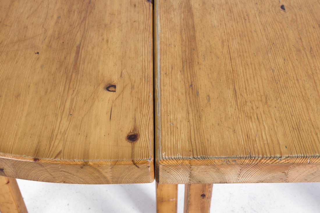 SCANDINAVIAN PINE DROP-LEAF DINING TABLE 1970S - 9