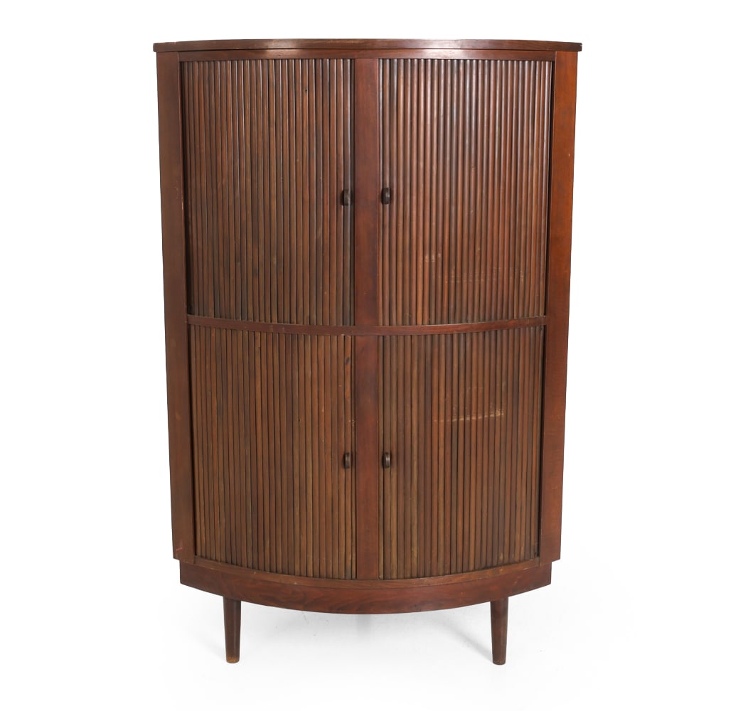 STYLE OF ANDERSEN TAMBOUR CORNER CABINET 1960S (1 of 12)