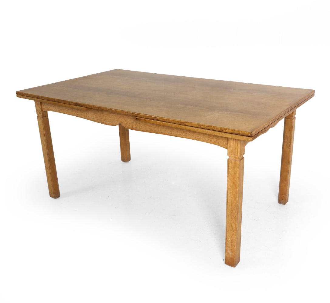DANISH OAK EXTENDING DINING TABLE C. 1970S (1 of 20)