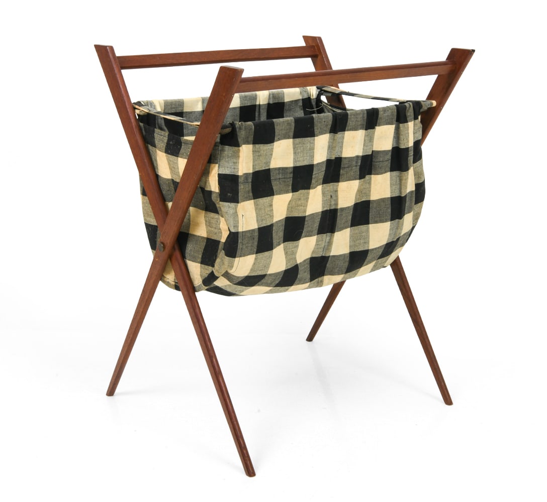 DANISH TEAK FOLDING MAGAZINE RACK C. 1960S (1 of 13)