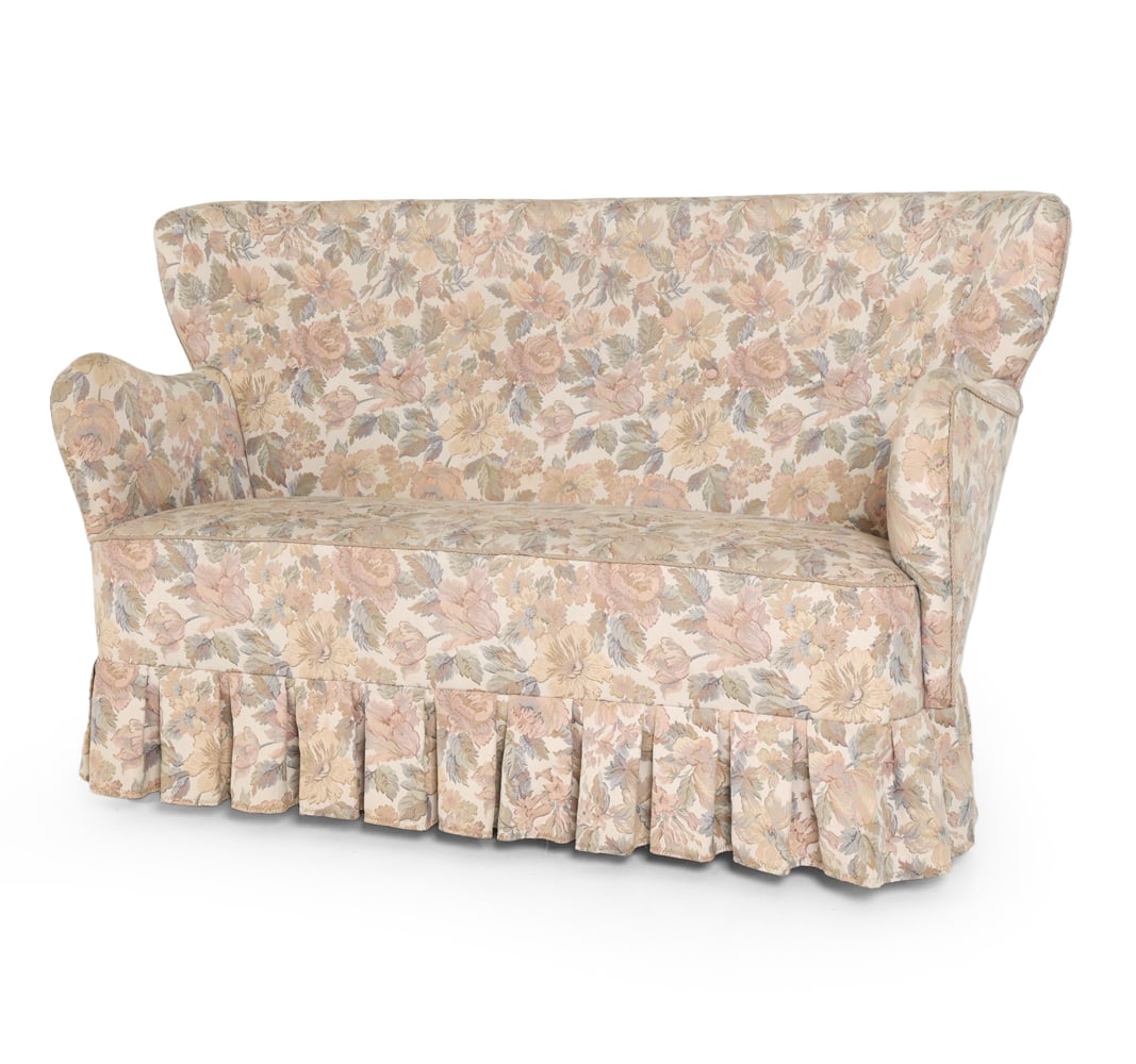 STYLE OF MALMSTEN SWEDISH LOVESEAT C. 1960S (1 of 18)