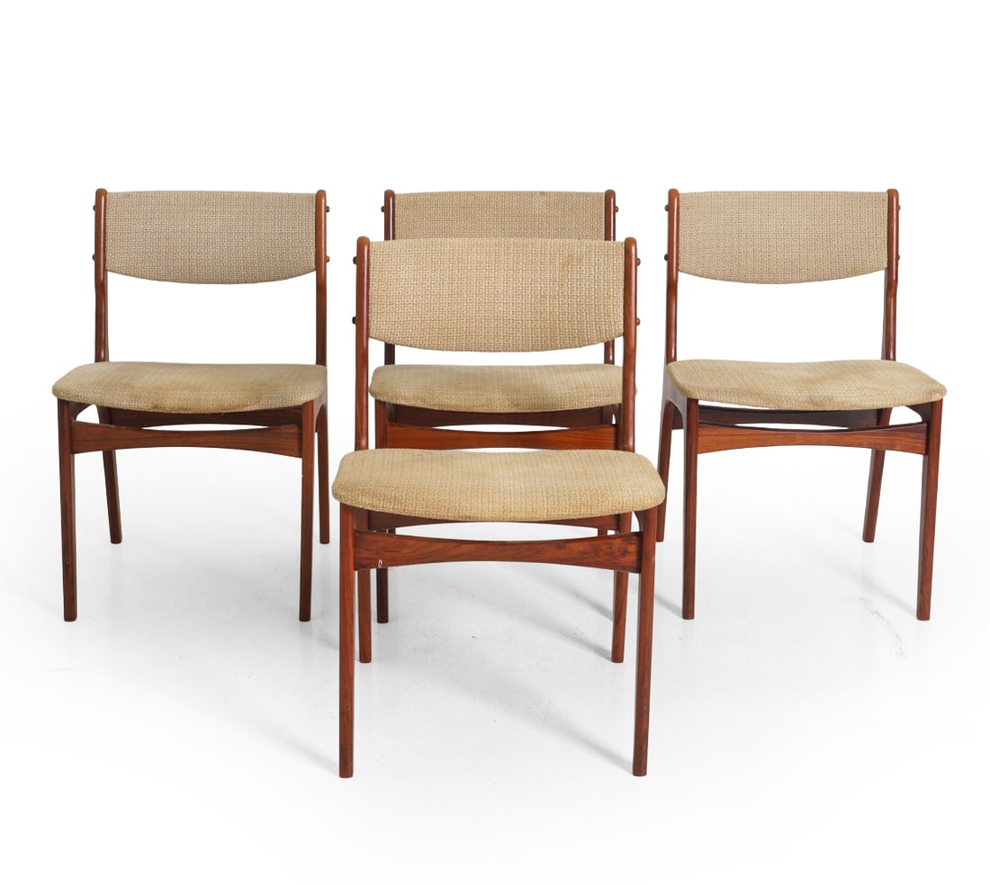 (4) ERIK BUCH STYLE DANISH ROSEWOOD DINING CHAIRS (1 of 14)