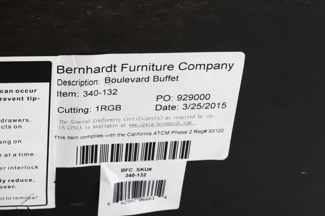 BERNHARDT INTERIORS BOULEVARD BUFFET SIDEBOARD - 15