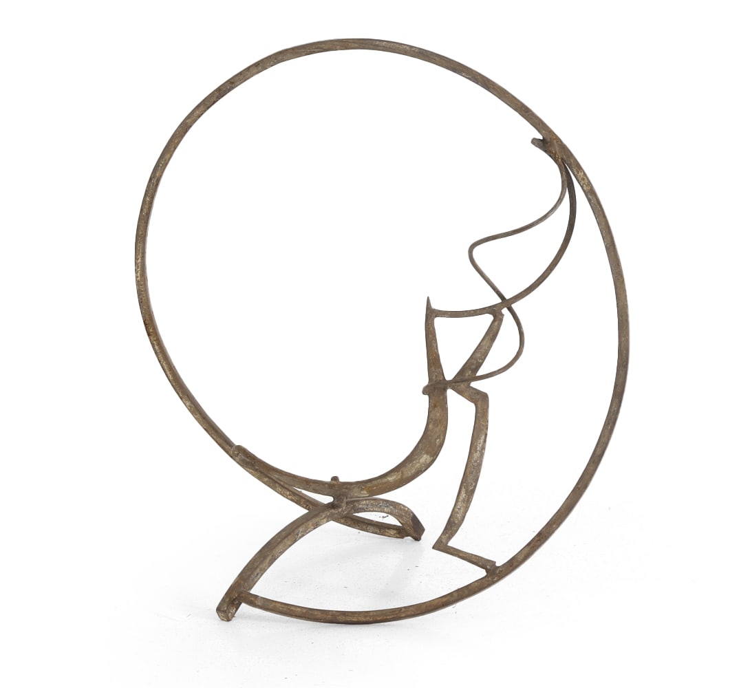 LEE TRIBE (B. 1945) BRUTALIST STEEL SCULPTURE (1 of 10)