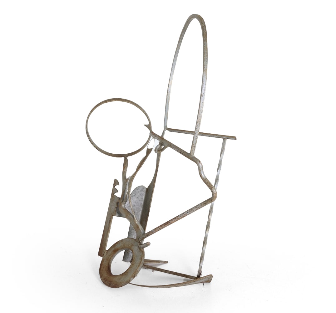 LEE TRIBE (B. 1945) BRUTALIST STEEL SCULPTURE (1 of 12)