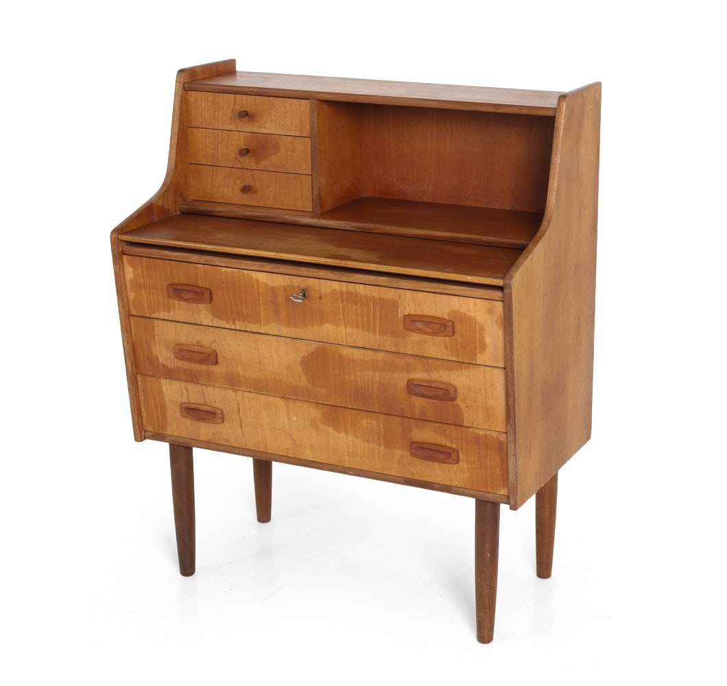 DANISH TEAK SECRETARY DESK C. 1960S (1 of 17)